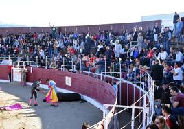 Imagen de archivo de un festejo taurino en la plaza de toros de Santo Domingo.