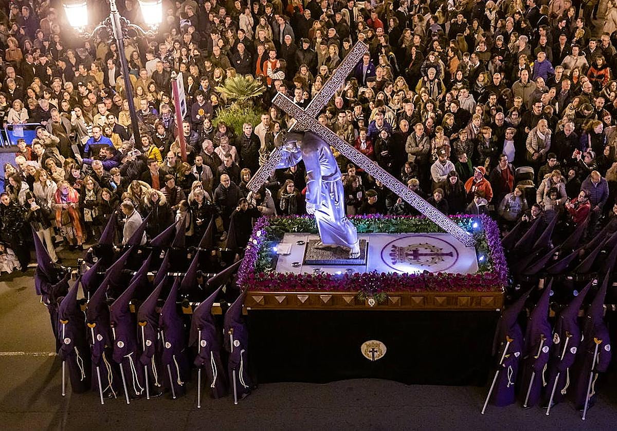 El Nazareno, en la procesión del Encuentro del pasado año.