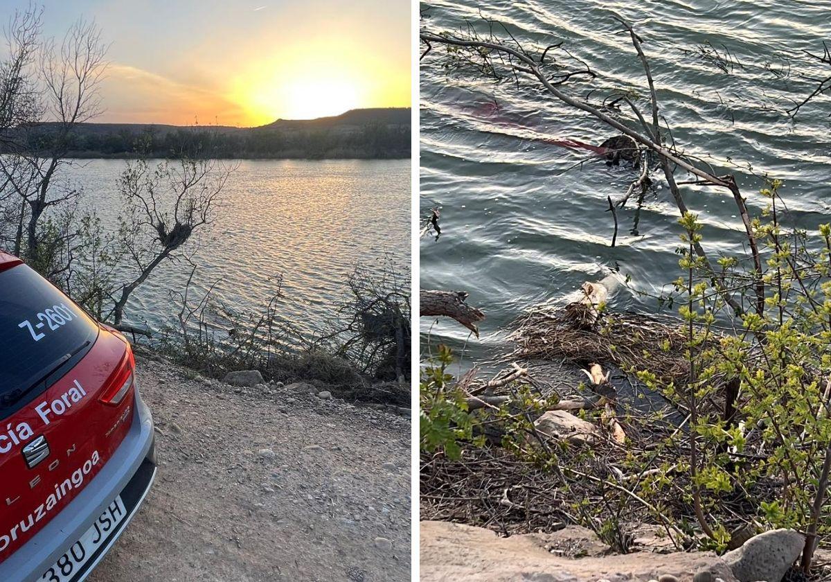 Cae al Ebro en Tudela con su tractor y logra salir nadando