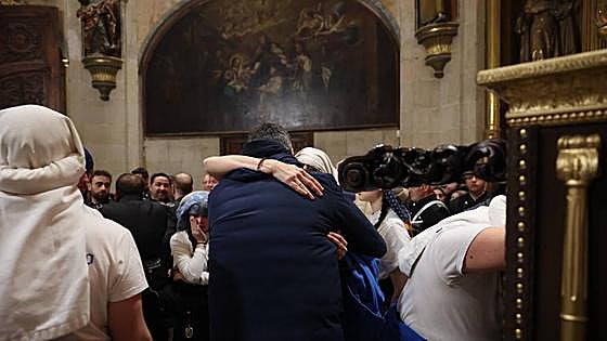 Suspendida por la lluvia la procesión de Jesús Cautivo