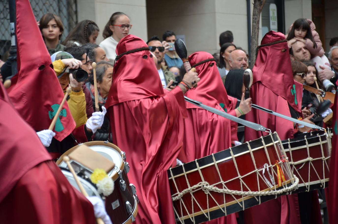 La procesión del Encuentro de Calahorra, en imágenes