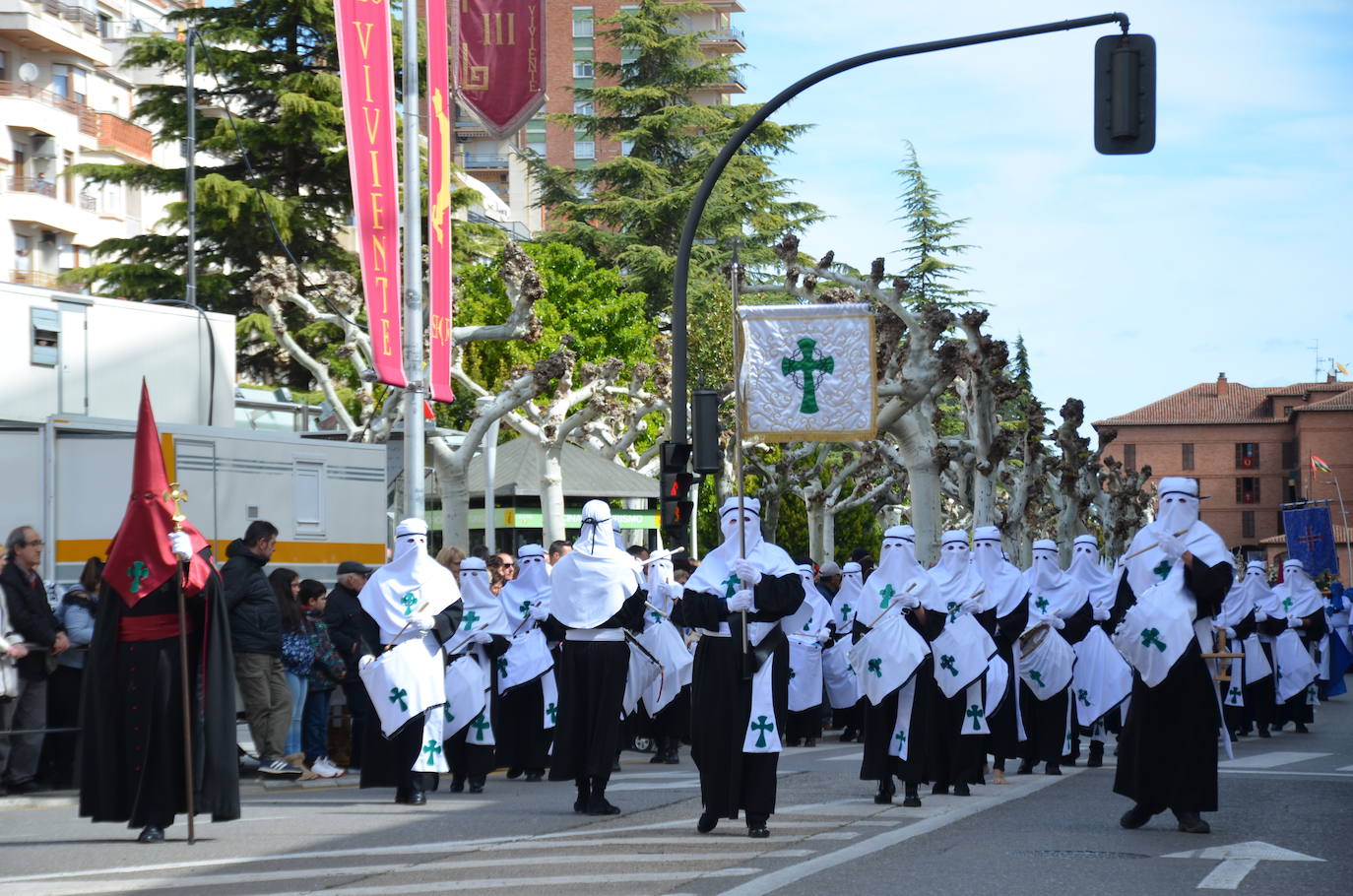 La procesión del Encuentro de Calahorra, en imágenes