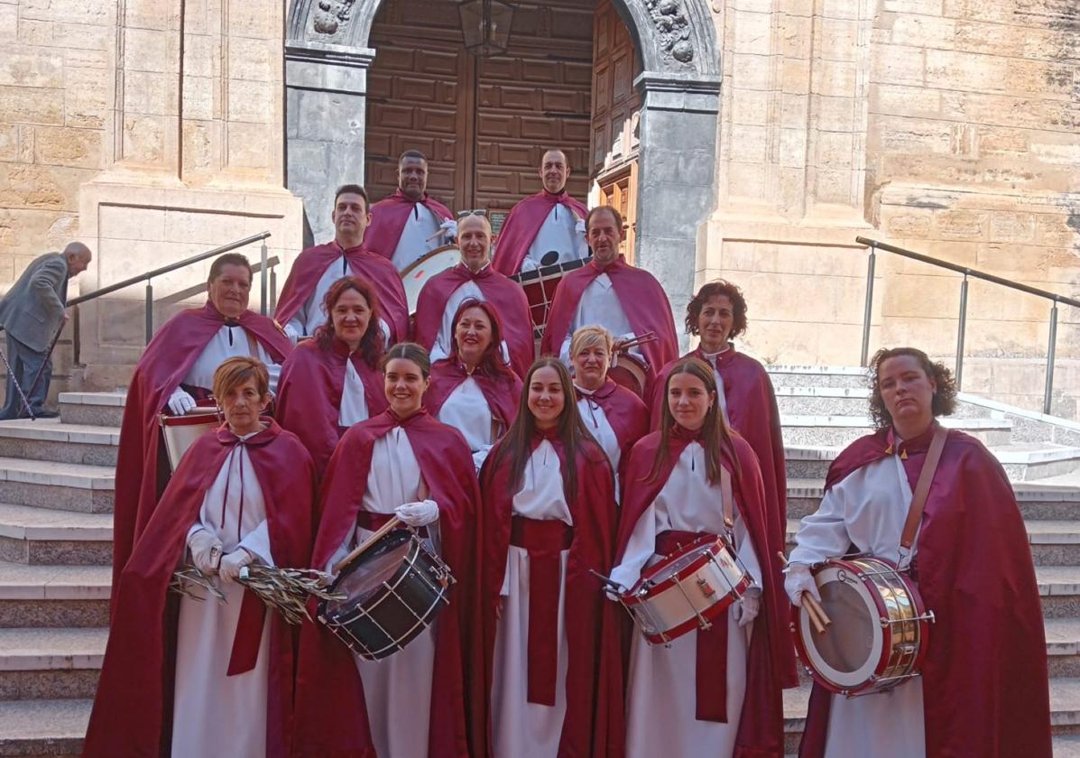 Banda de tambores de Cervera el Domingo de Ramos.