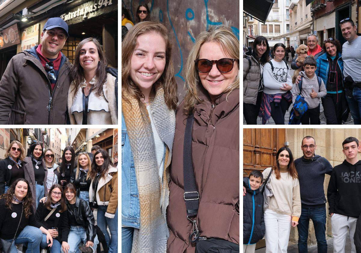 Diversos grupos de turistas en la calle Laurel y alrededores.