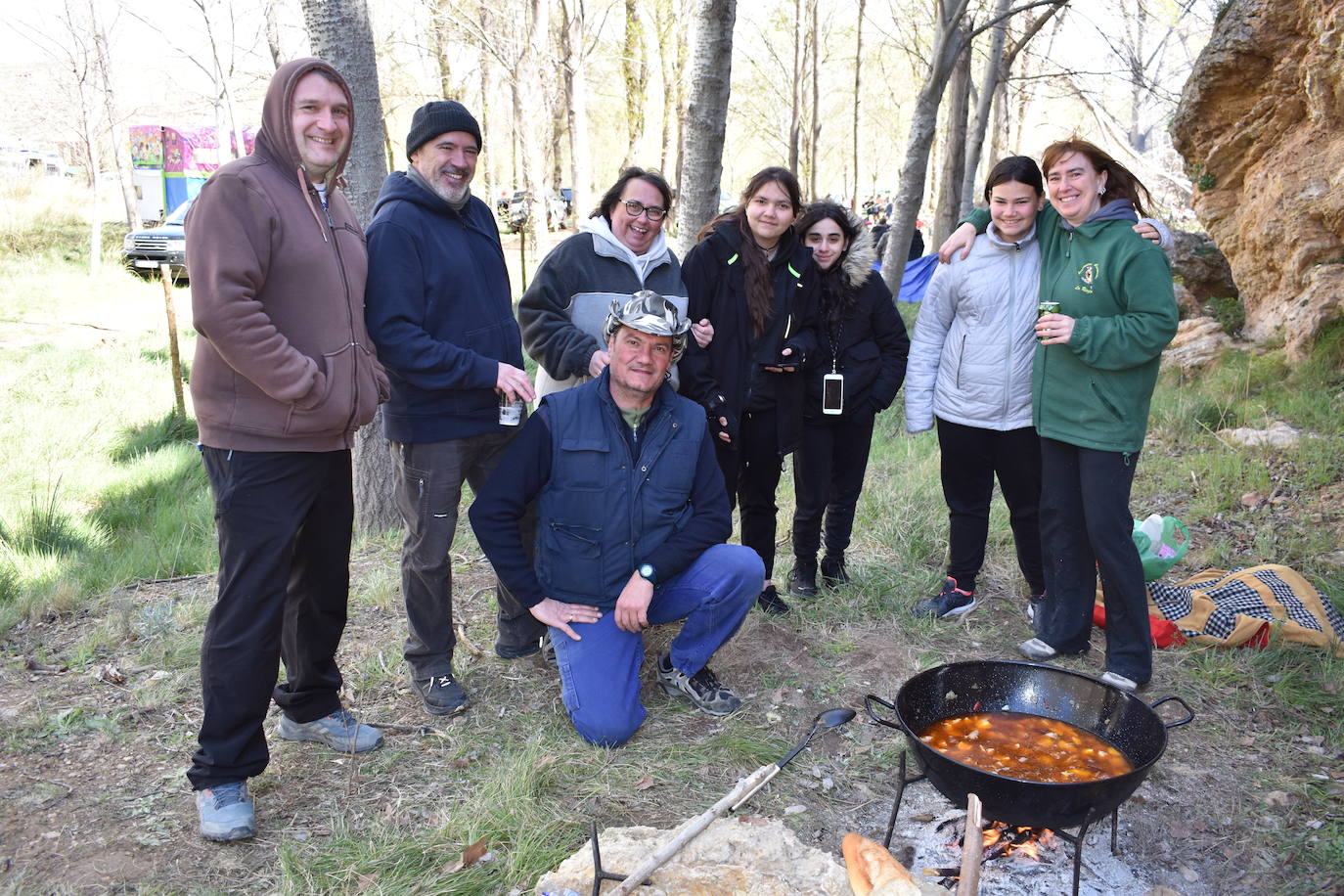 Las imágenes de las cuadrillas en el prado de Clunia de Aguilar
