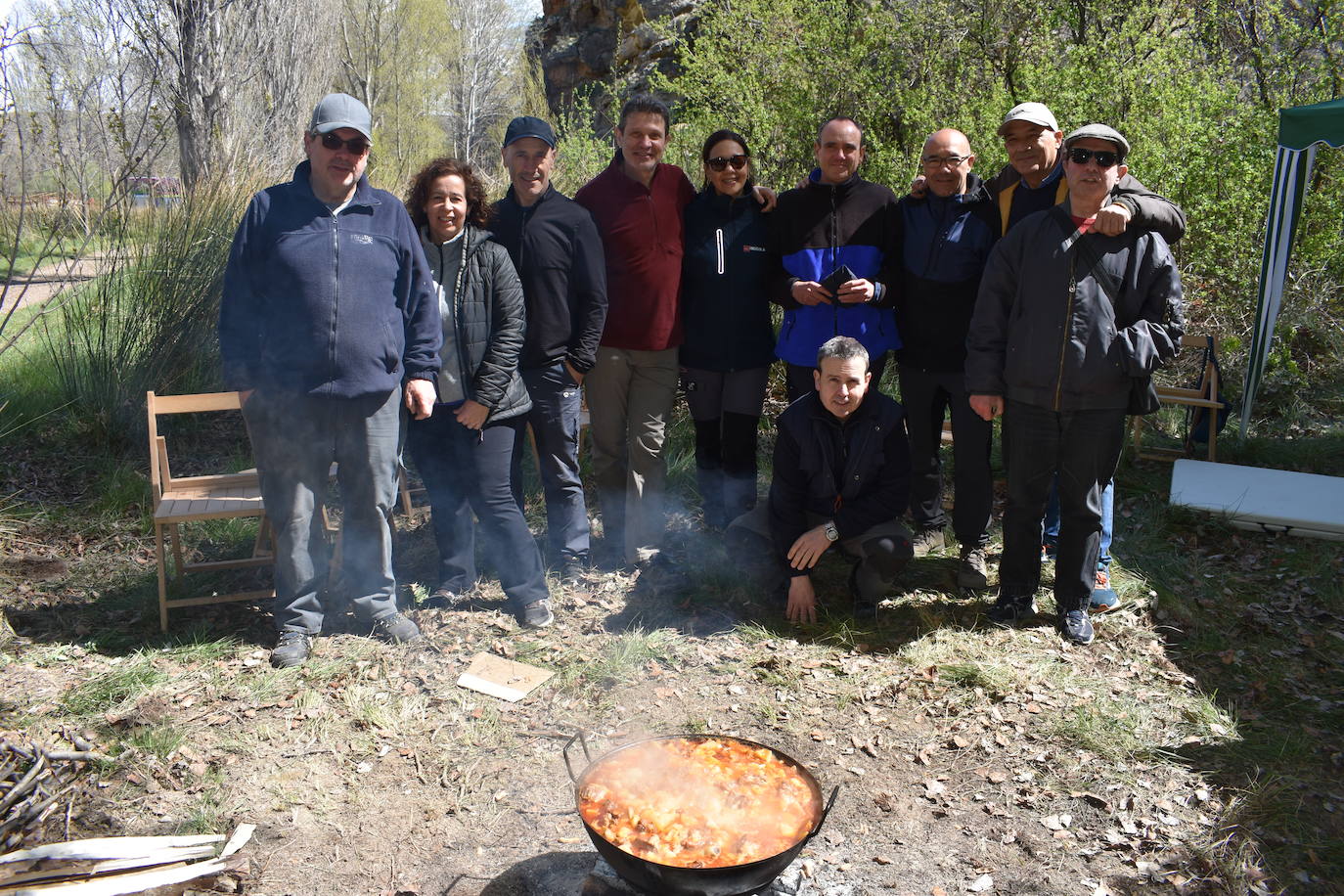 Las imágenes de las cuadrillas en el prado de Clunia de Aguilar