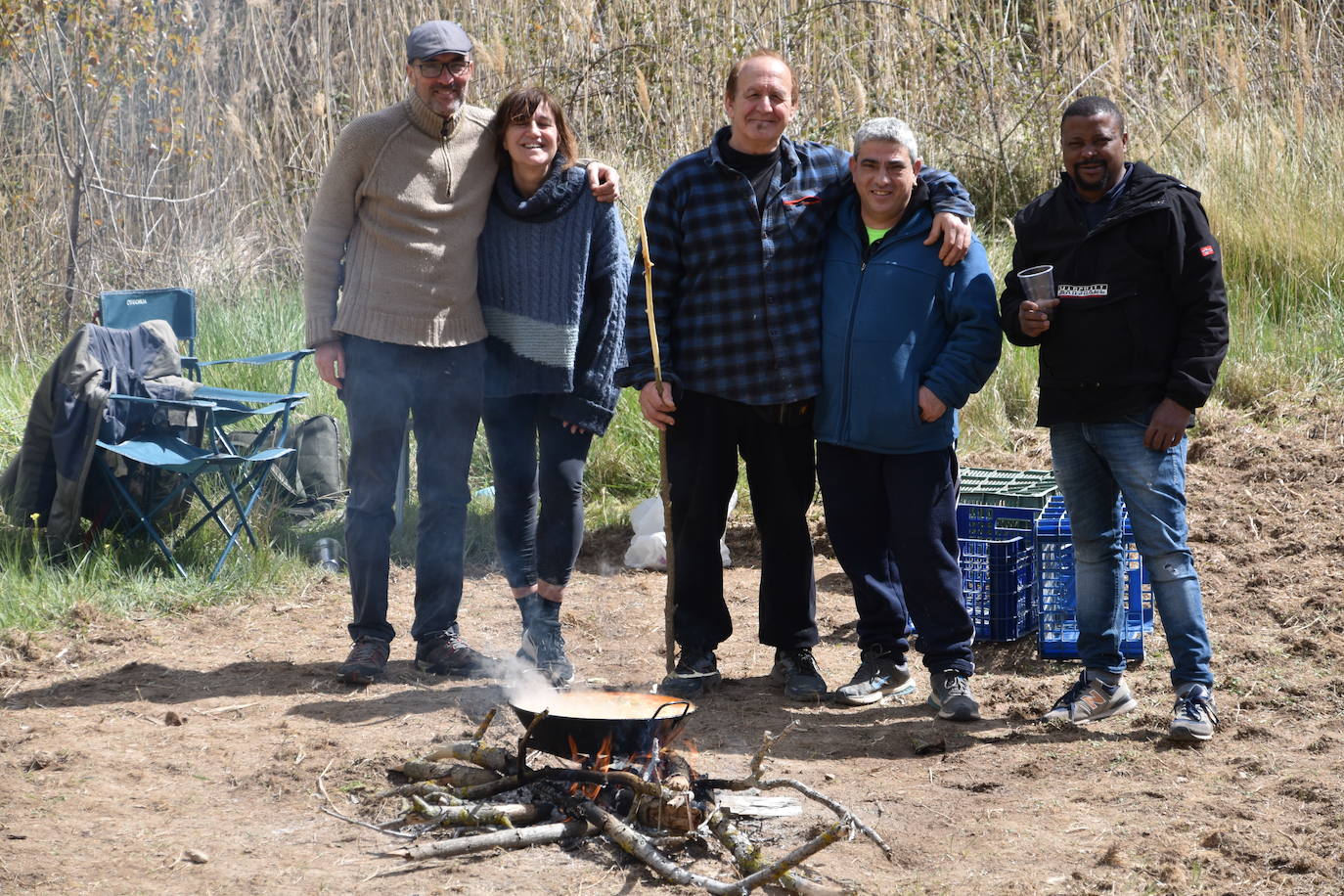Las imágenes de las cuadrillas en el prado de Clunia de Aguilar