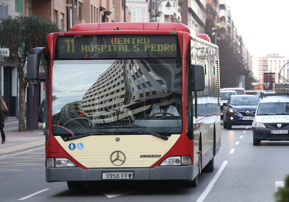 Las líneas 2 y 7 de autobús de Logroño se verán afectadas hoy entre las 10 y 17 horas