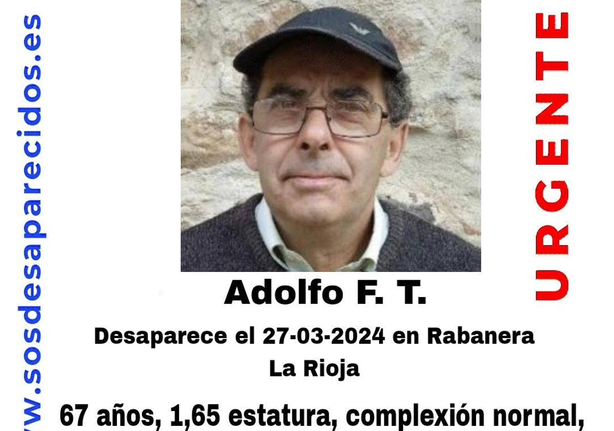 La Guardia Civil busca al desaparecido Adolfo Fernández