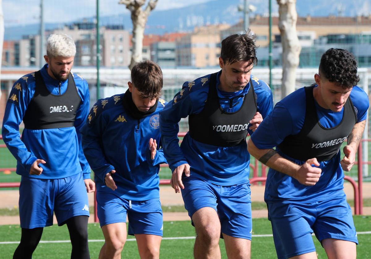 Entrenamiento de la SD Logroñés