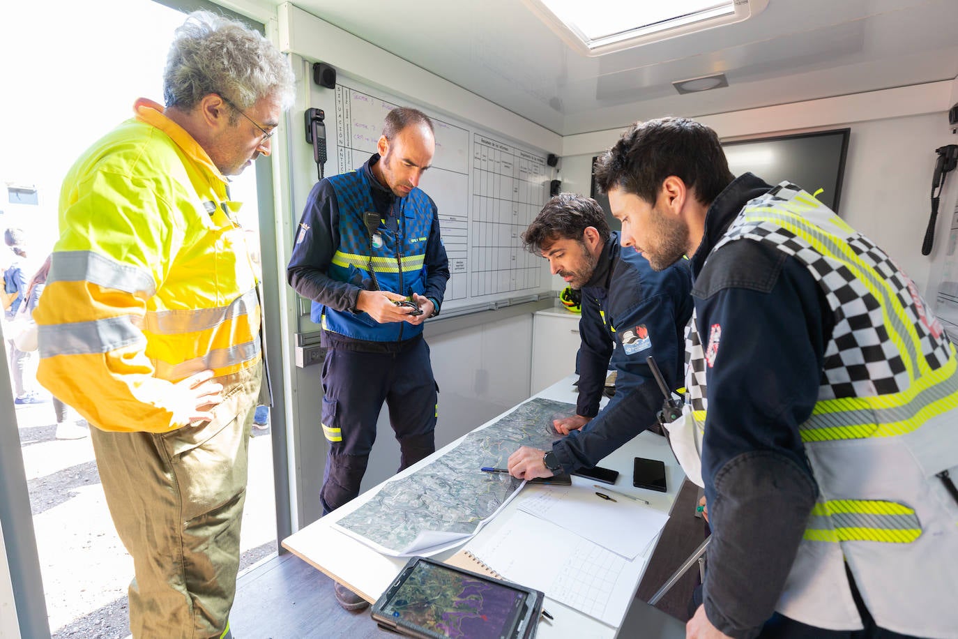 Las imágenes del simulacro de incendio forestal