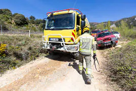 La Rioja participa en un simulacro de incendio forestal con el País Vasco y Navarra.
