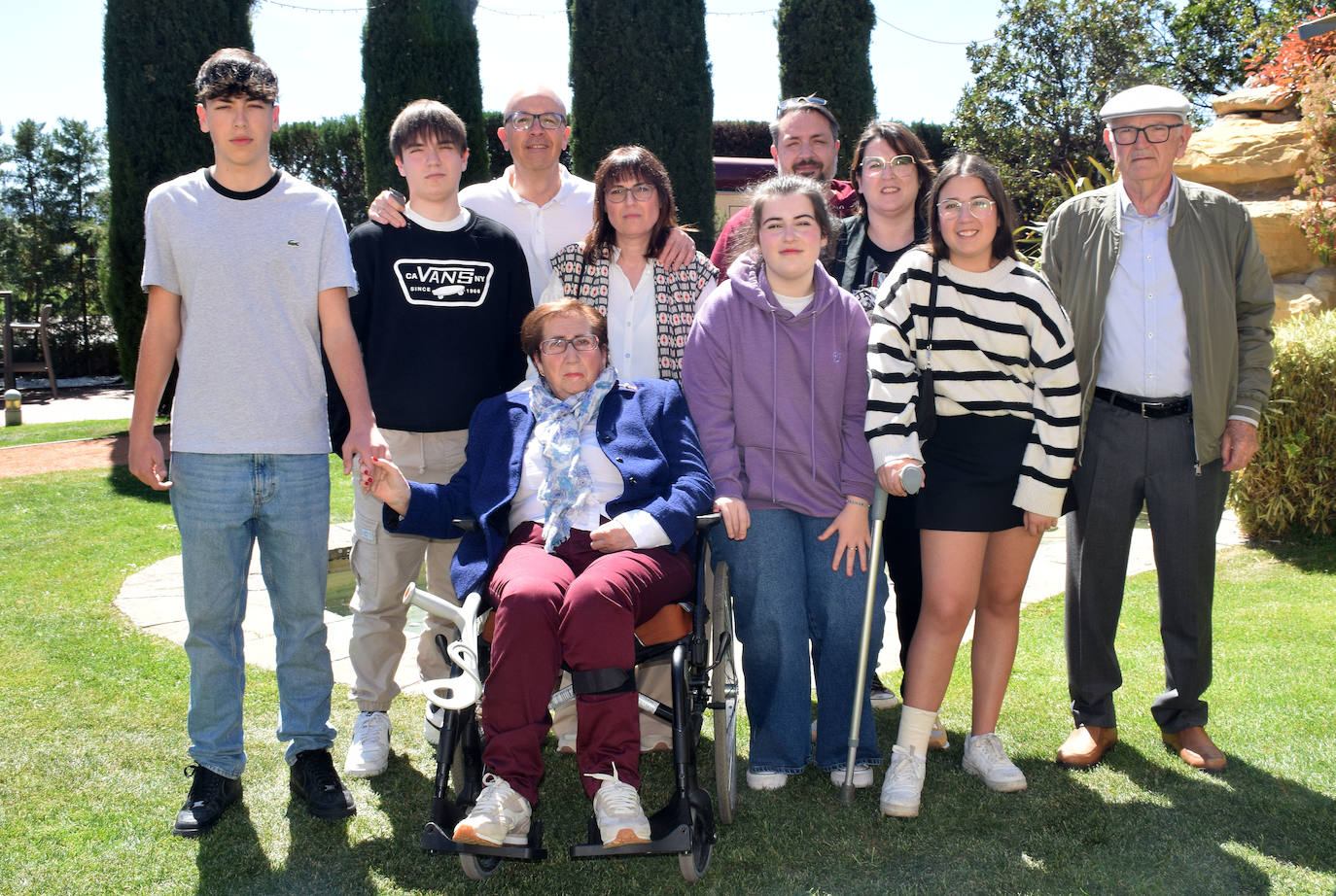 Familia de Corta Nestares: Jorge, Pablo, Jesús, Sara, Ciri, Paula, Rubén, Cris, Sofía y Gabriel de Corta