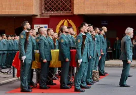 Acto celebrado en Logroño tras el fallecimiento de dos miembros del GAR atropellados en Sevilla.