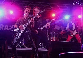 Leize en la fiesta del rock de Pradejón en 2022.