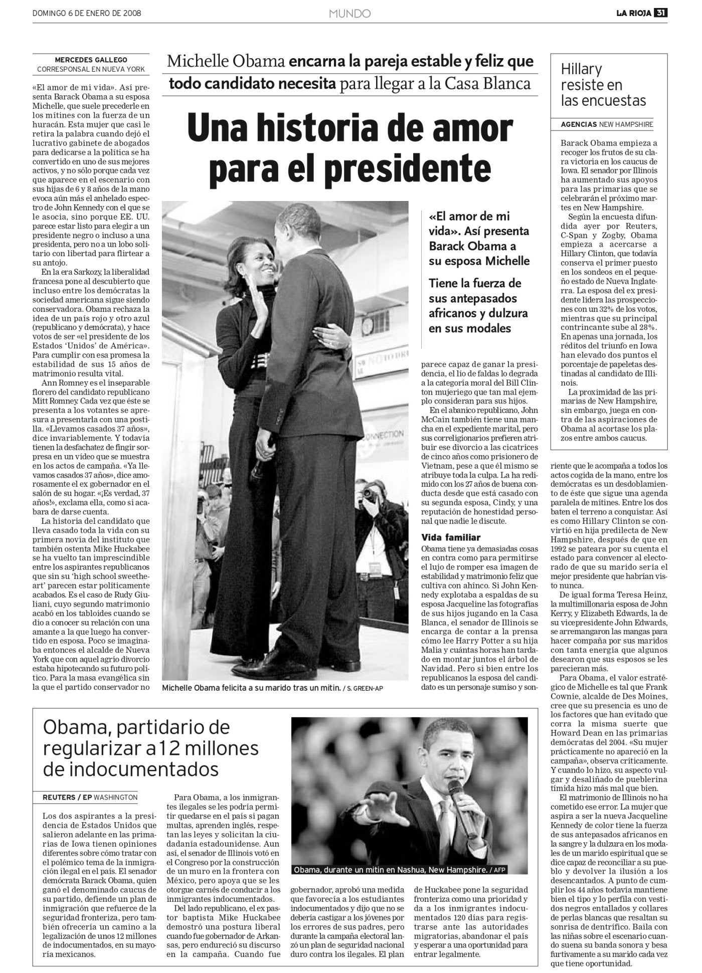 El amor de un presidente La Rioja