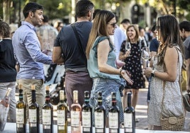 Cata popular de los Premios Ecovino en una edición anterior.