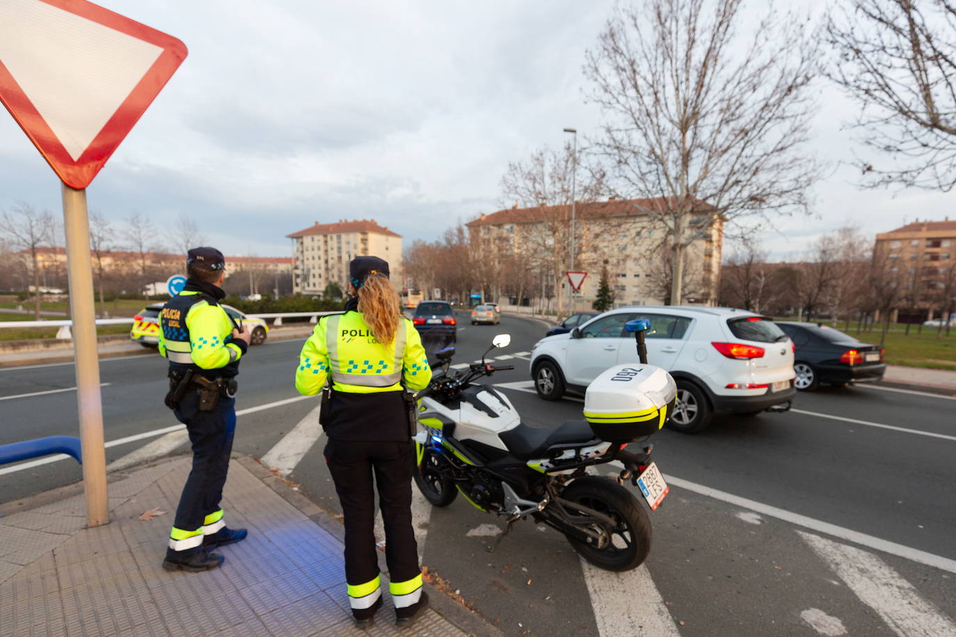 Policías locales en moto en una imagen de archivo.