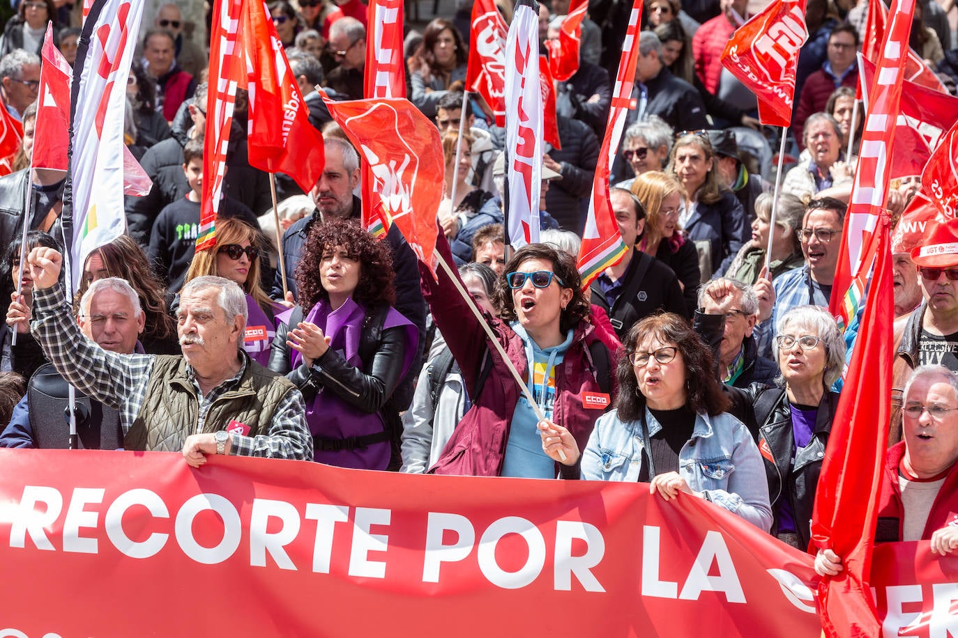 La manifestación del Primero de Mayo, en imágenes