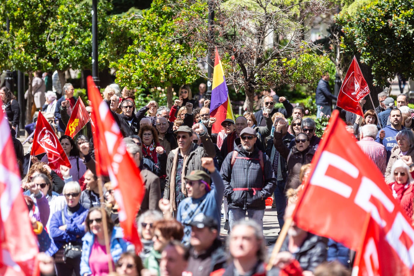 La manifestación del Primero de Mayo, en imágenes