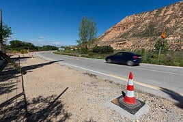 Obras en la carretera LR-131