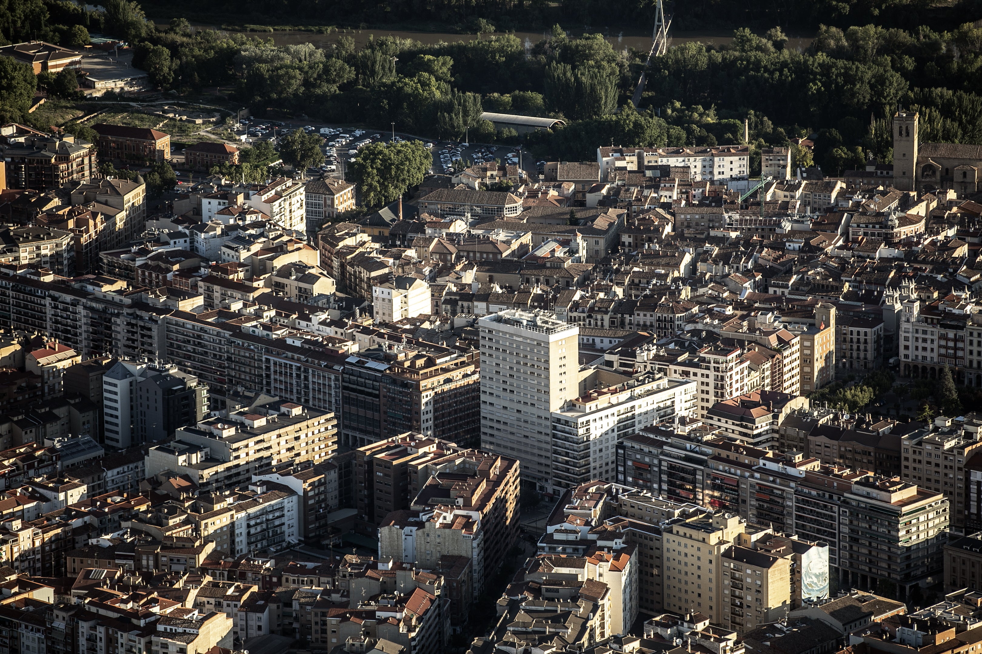 Vista aérea del centro de la capital.
