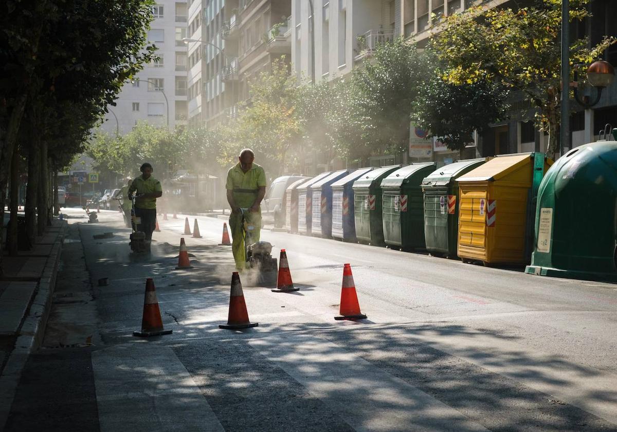 Eliminación del carril bici de avenida de Portugal.