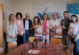 Presentación de la campaña que lanza la Federación Riojana de Voluntariado Social con el apoyo del Gobierno.