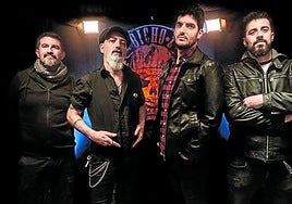 Los cuatro integrantes del grupo de rock Bicho*Z.