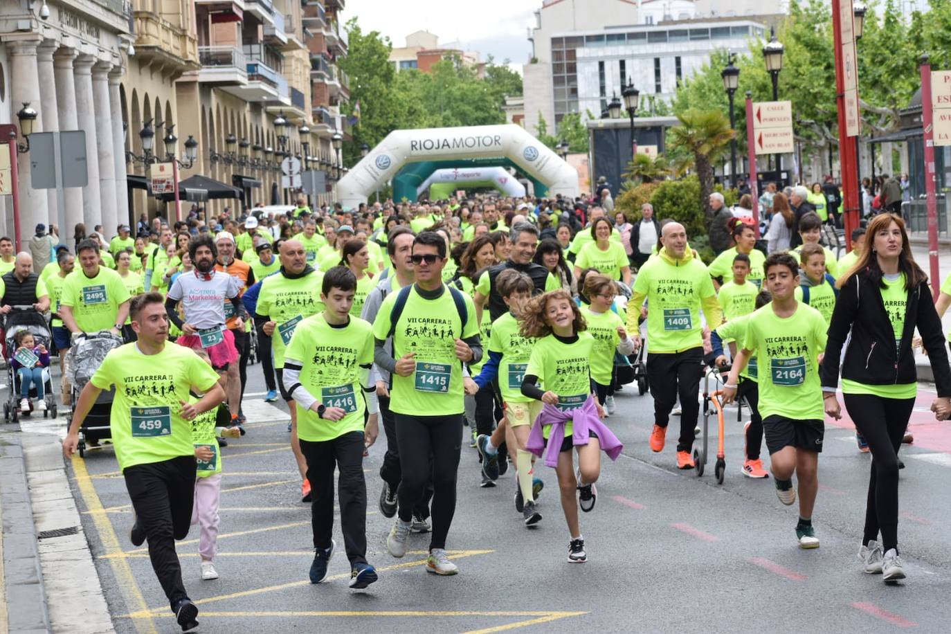 La Carrera de la Familia recorre las calles de Logroño con espíritu solidario