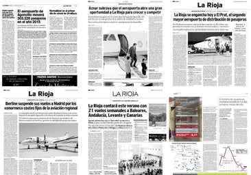 Dos décadas de noticias en el aeropuerto de Agoncillo