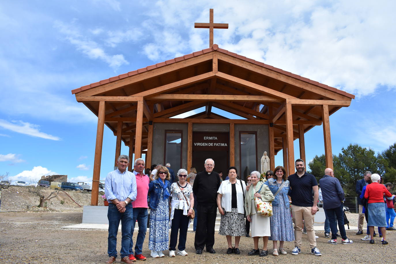 Inauguración de la ermita de la Virgen de Fátima en Pradejón
