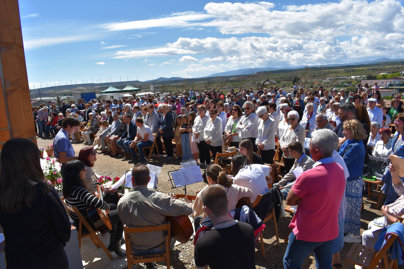 Inauguración de la ermita de la Virgen de Fátima en Pradejón