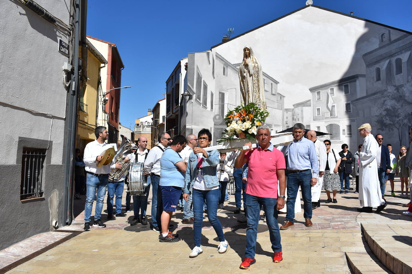 Inauguración de la ermita de la Virgen de Fátima en Pradejón