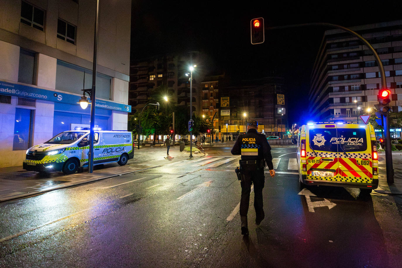 De patrulla por las calles de Logroño