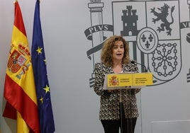 Beatriz Arraiz, en su comparecencia de este miércoles en la sede de la Delegación del Gobierno en La Rioja.