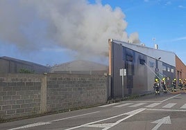 Arden las oficinas de una empresa de Calahorra