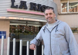 El director deportivo del Club Baloncesto Clavijo, Jenaro Díaz, ayer en las instalaciones de Diario LA RIOJA.