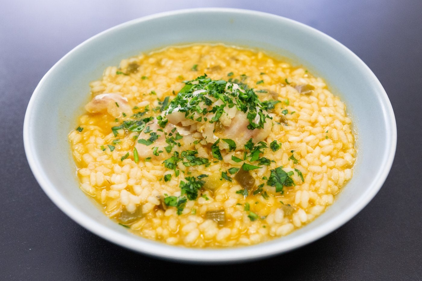 Una ración de arroz con bacalao.