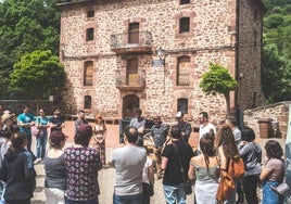 Estreno de la nueva ruta sonora de Local Sounds en Viniegra de Abajo, el pasado 26 de mayo.