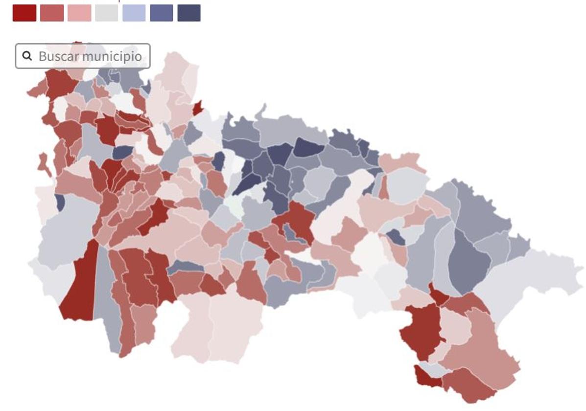 Los mapas de la población en La Rioja: ¿Cuánto crece tu localidad? ¿Cuánto envejece? ¿Cuántos menores de 16 hay?