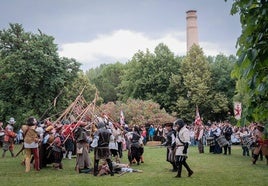 Recreación del Asedio a Logroño, en imágenes