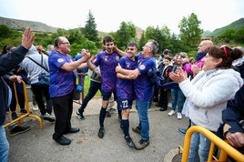 La celebración del Anguiano tras su pase a la fase nacional