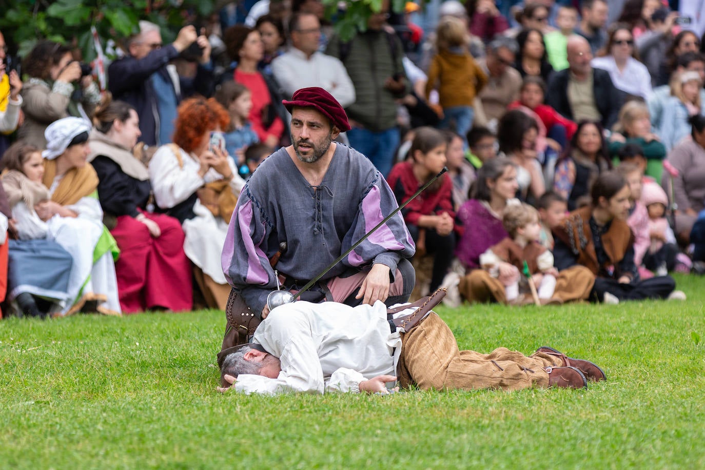 Recreación del asedio a Logroño por los franceses