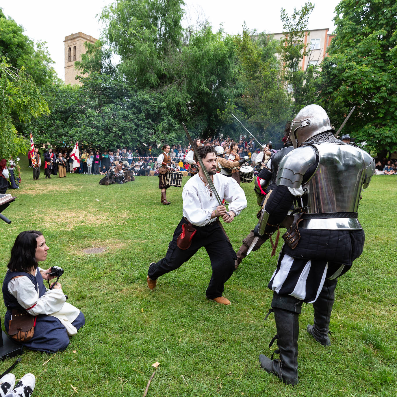 Recreación del asedio a Logroño por los franceses