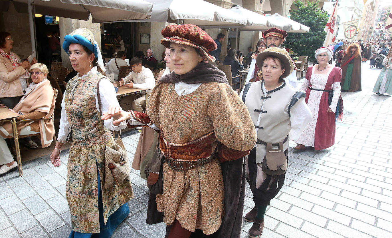 Homenaje a la Ciudad de Logroño. Llegada de Carlos V y entrega de la Flor de Lis al Escudo de Logroño