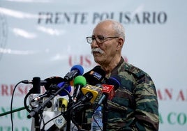 Brahim Ghali, en 2022, meses después de su salida del Hospital San Pedro.