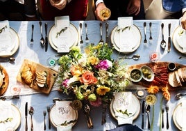 Invitados en una boda.