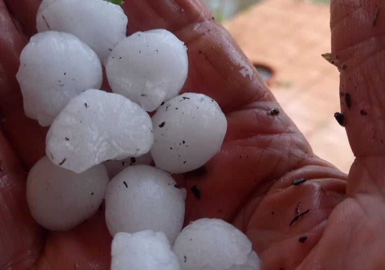 Tarde de tormentas y pedrisco en La Rioja