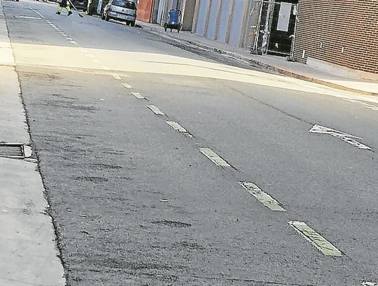 La calle Guillén de Brocar, vacía a primera hora.